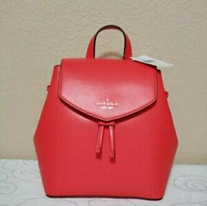 Kate Spade Designer Lizzie Red Backpack Shoulder Bag